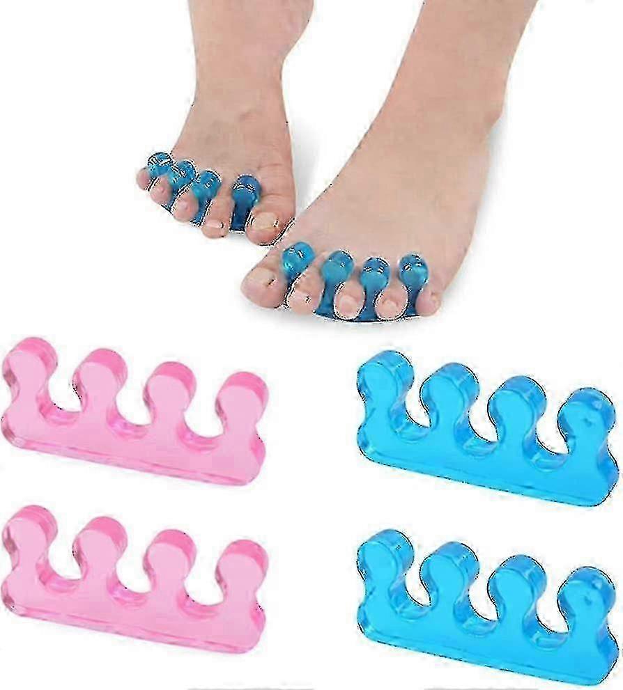 2 Pairs Silicone Toe Separators Toe Spreader Relieve Bunions, Hallu...