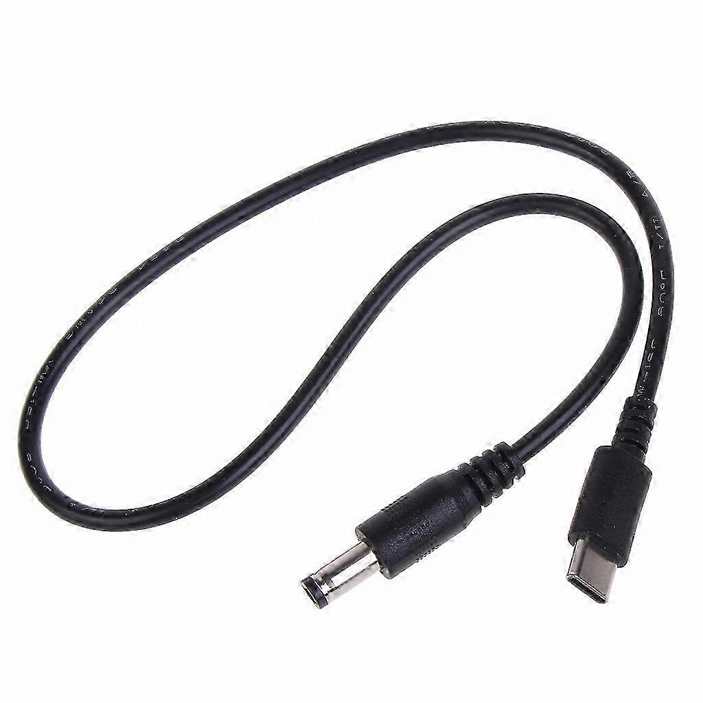 USB-C to DC 5.5x2.5mm Adjustable Power Cable for LCD Monitors and LED Lighting Devices