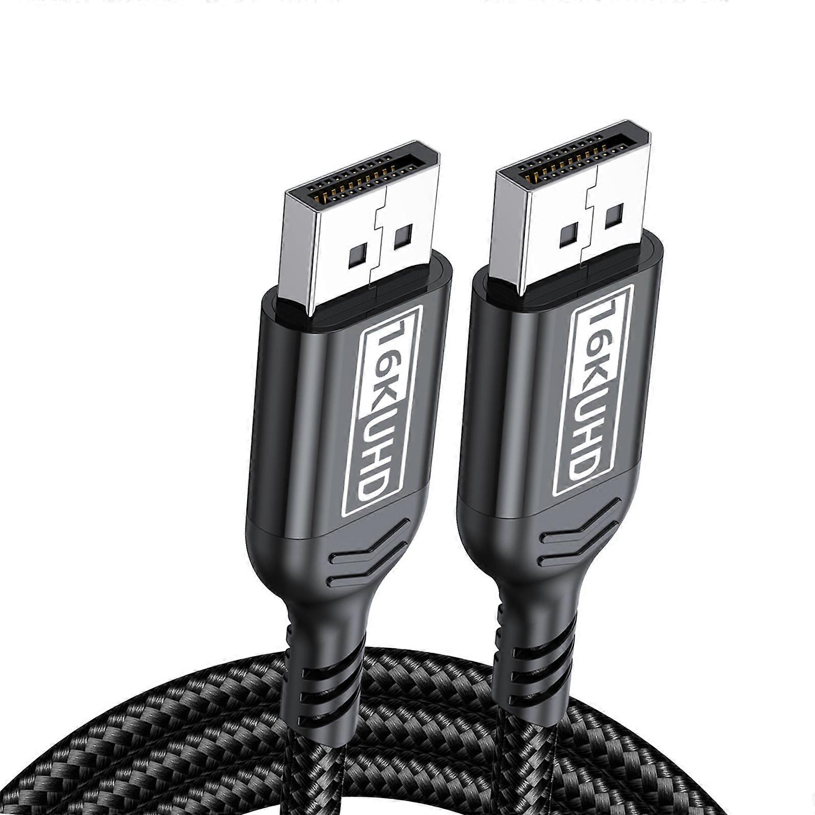 DisplayPort 1.4 Cord Delivers 16K Resolution 8K@60Hz Gaming Visuals Double Channel Connection Wide Compatibility Multicolor