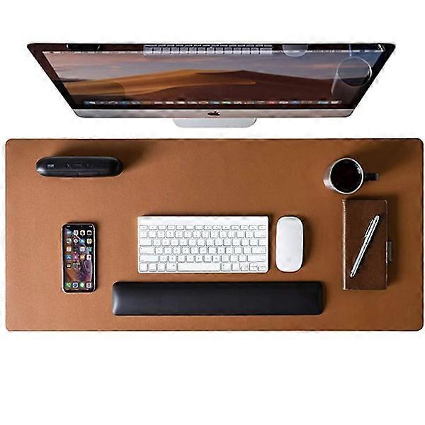 Leather Desk Pad Protector, Mouse Pad, Office Pad, Non-Slip PU