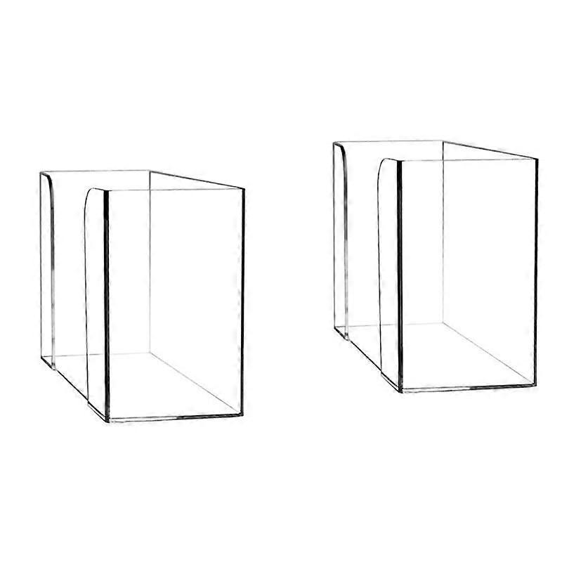 2PCS Countertop Paper Towel Dispenser Clear Towel Napkin Holder for Z-Fold C-Fold or Multi-Fold Pap