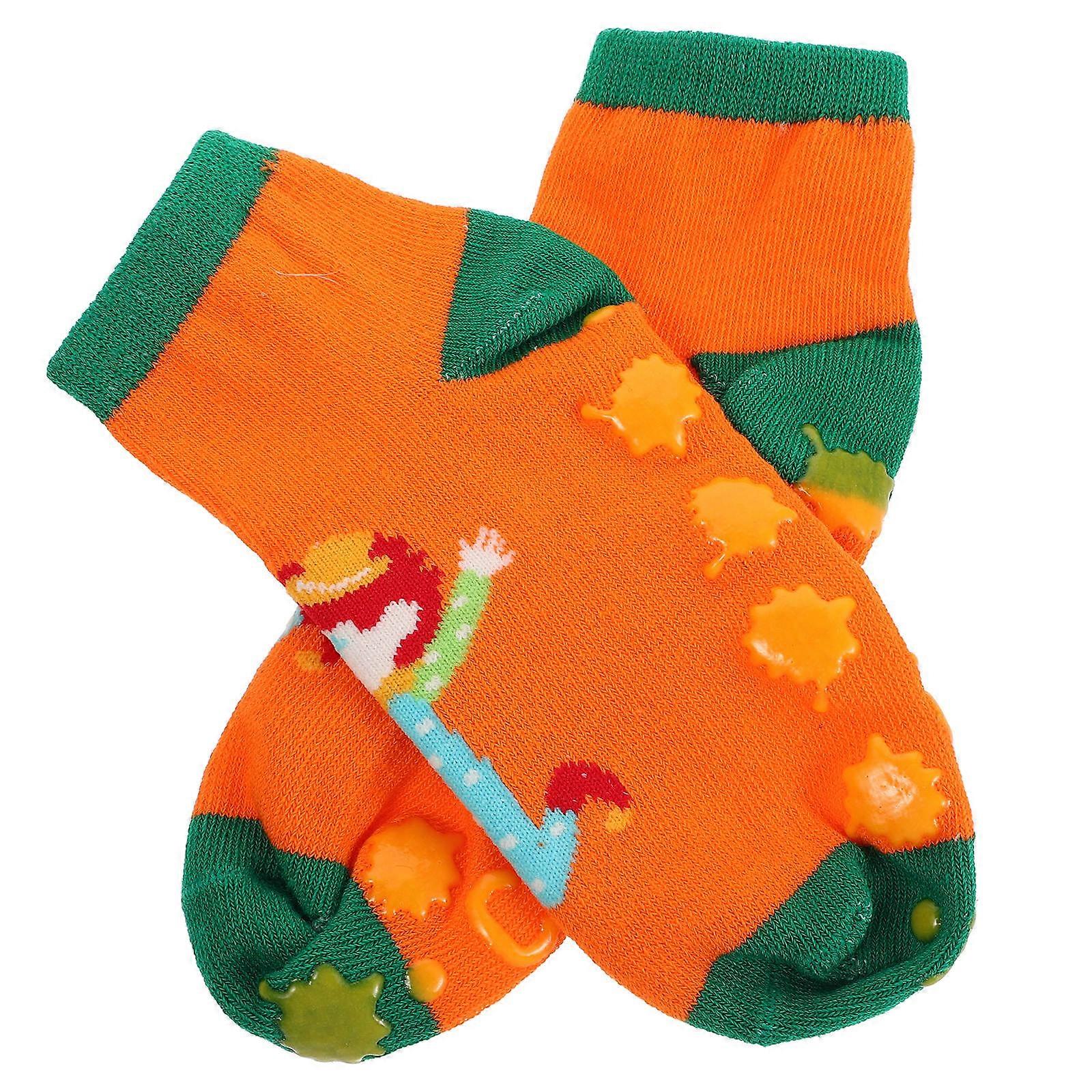 Anti Slip Socks Non Slip Safety Socks for Home with Gripper Design