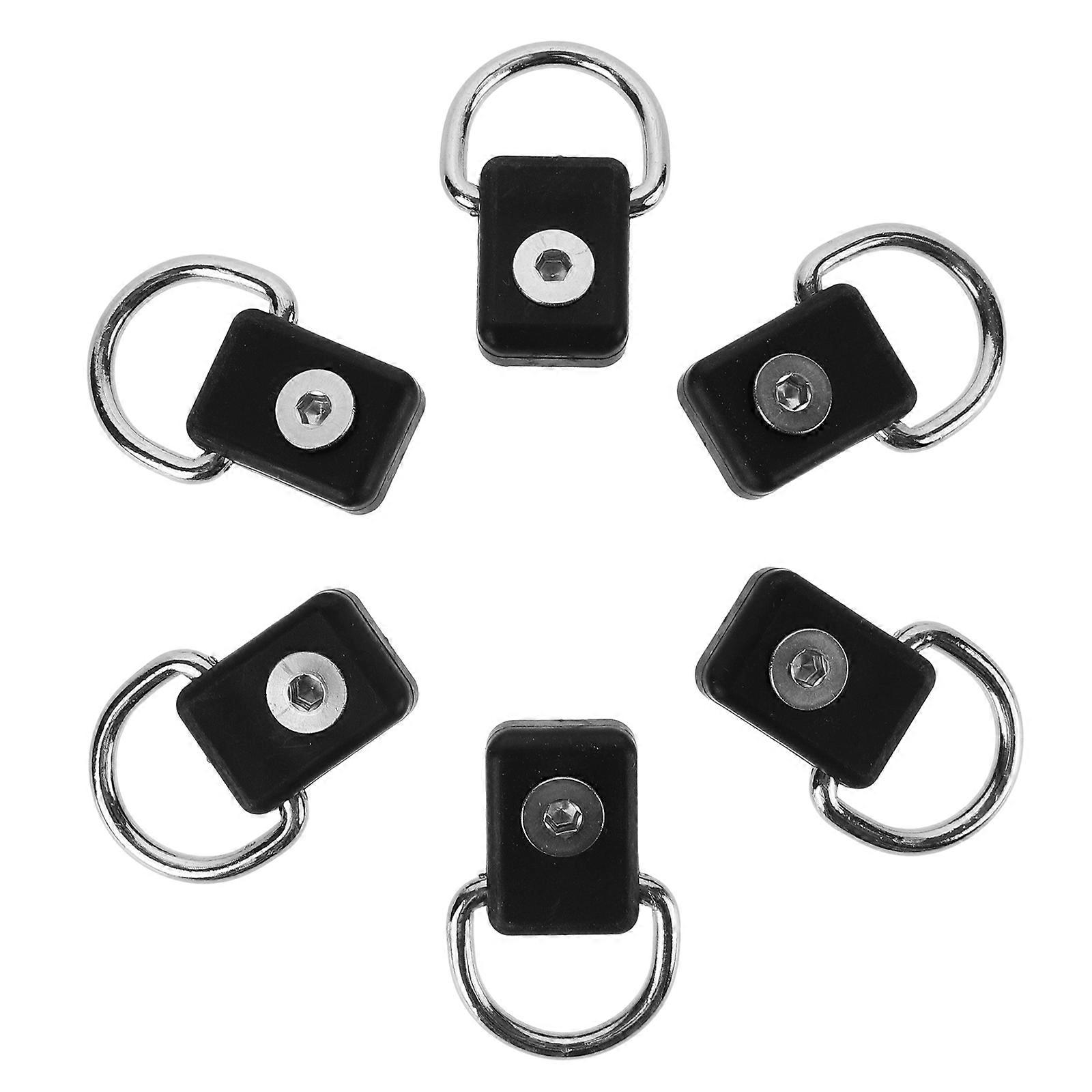 6pcs Canoe Rope Rings Kayak Cord D Buckles for Fixing Kayak Supplies