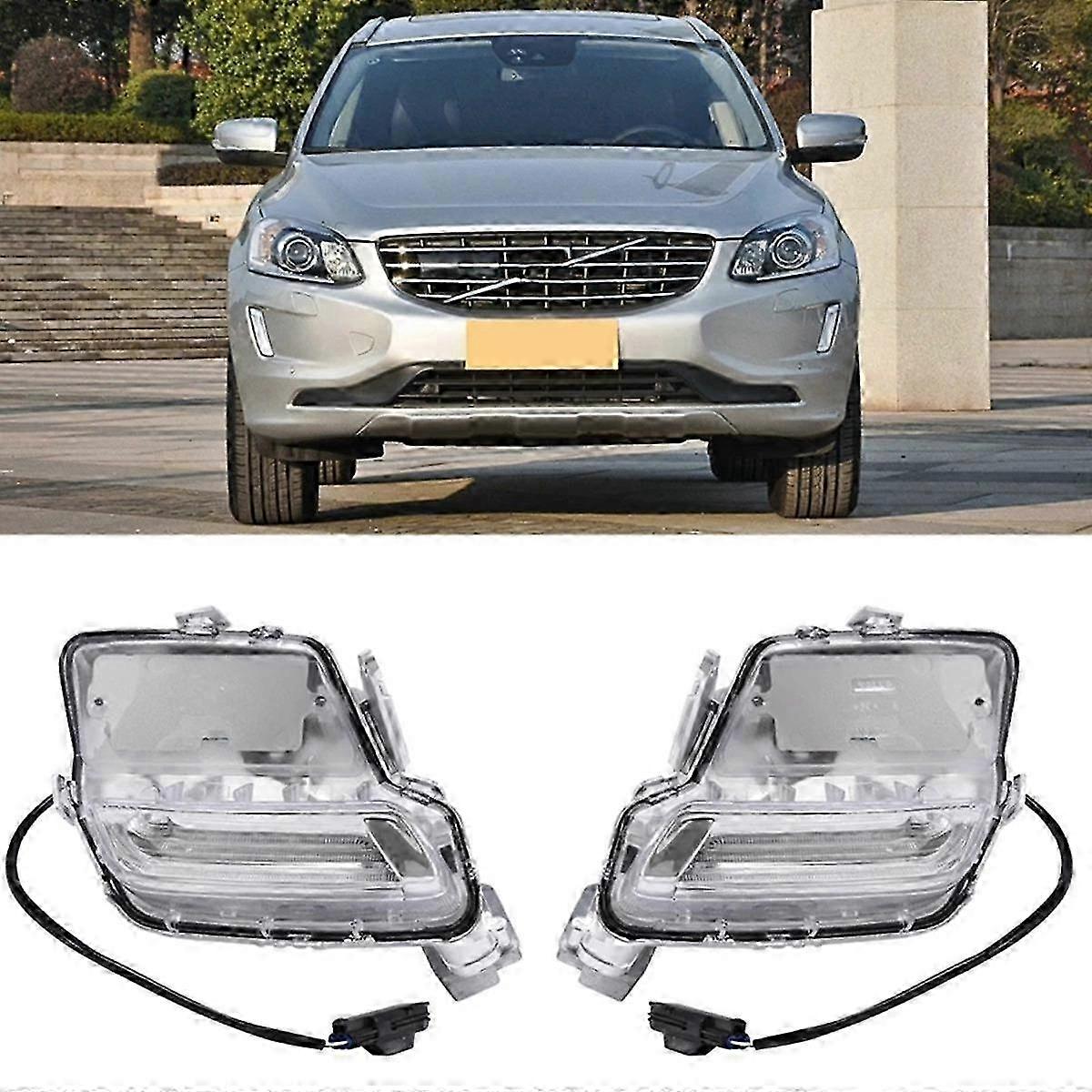 Front Bumper Fog Light Assembly Compatible with 2014-2018 SUV Models Daytime Running Lamp Replacement