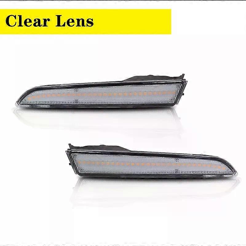 iJDM Replace OEM Front Sidemarker Lamps For 2010-2012 Ford Fusion Driver and Passenger Side Turn Signal/Side Marker Light Amber