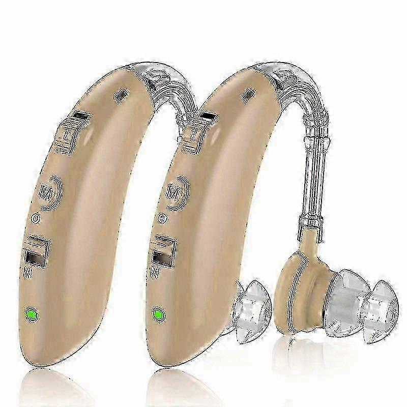 Forbedrede støyreduserende høreapparater for eldre - Oppladbart 1 par