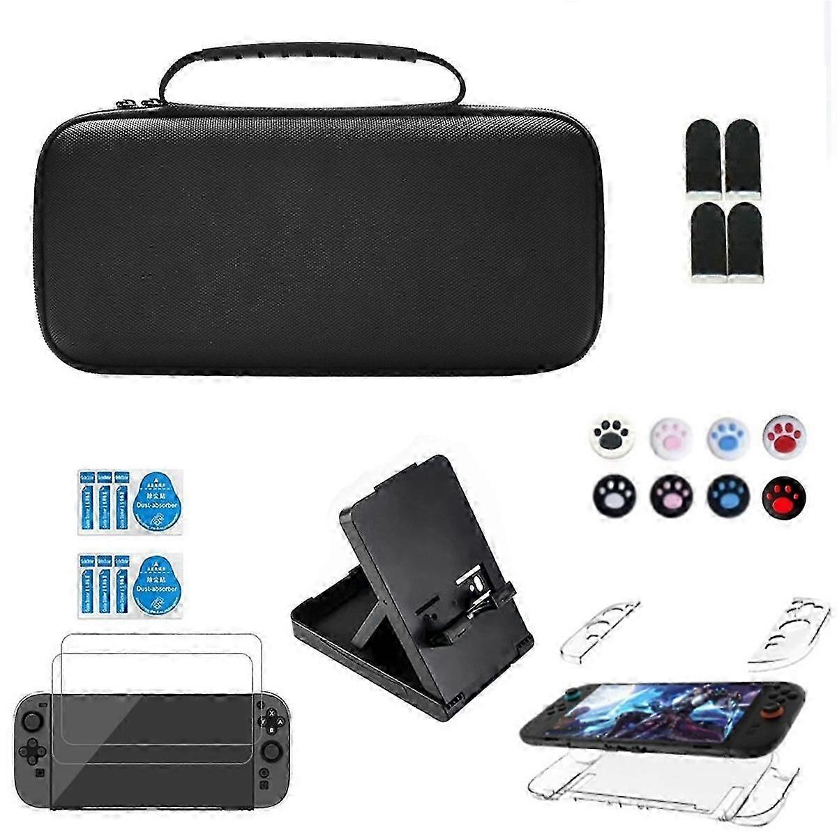 EVA Carrying Case for Nintendo Switch 2 with Accessory Kit, Including Screen Protector & Joystick in Silicone Case