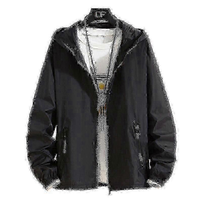 رجالي 7XL 6XL خفيف الوزن سريع الجفاف مقاوم للماء سترة واقية من الشمس جاكيت عسكري