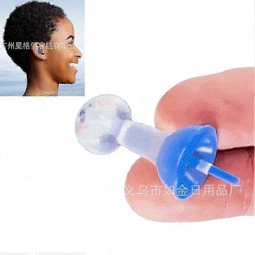 Inflatable Earplugs, Ultra-Comfortable Reusable Noise-Reducing Earplugs for Swimming, Waterproof Pool Earplugs, 1 Pair