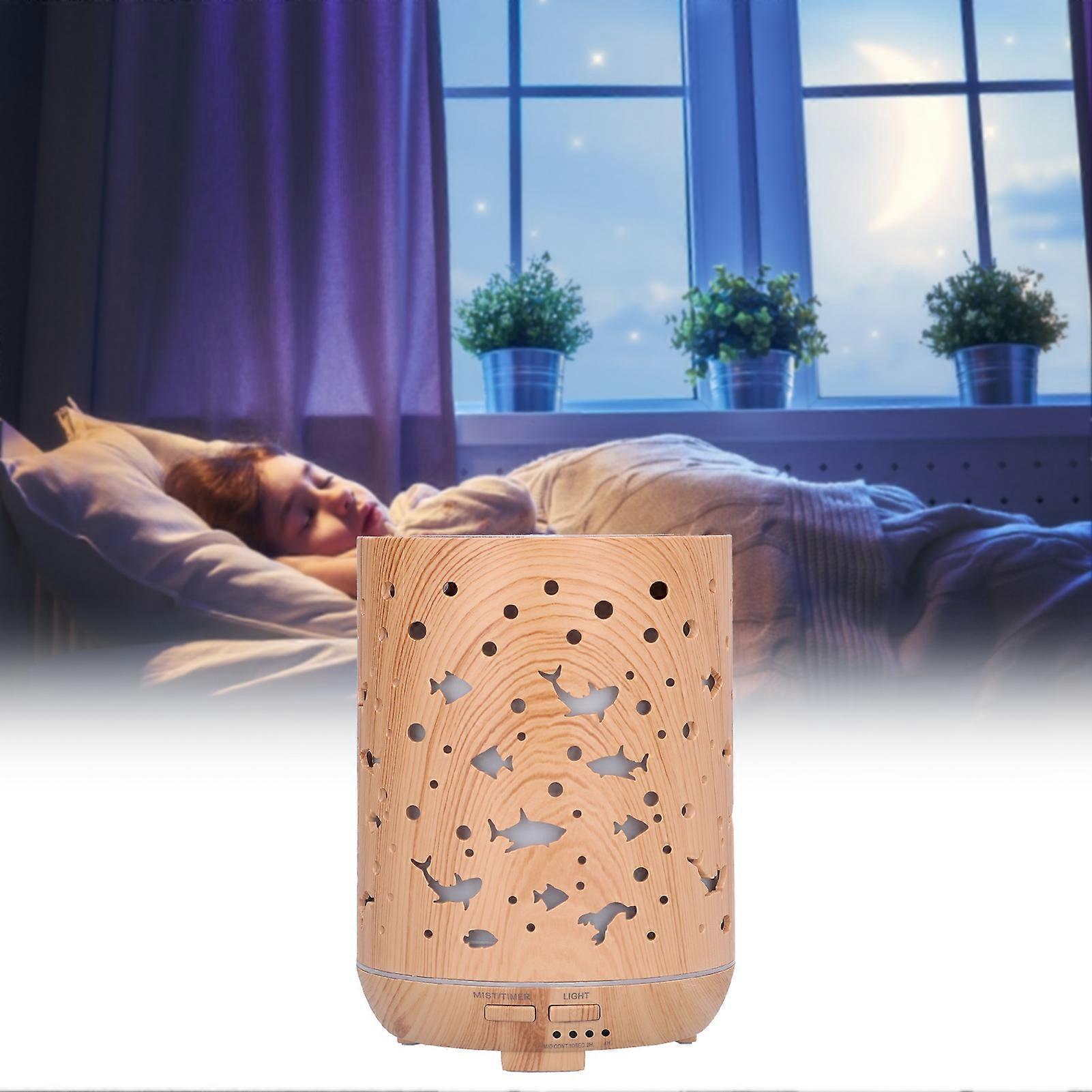Aroma Diffuser 300ml 35db Mute LED Light Remote 11.8x16.2cm UK Plug