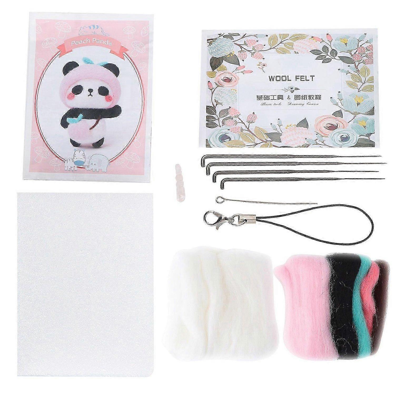 2025 Latest Model Needle Felting Kit Wool Fruit Doll Hand Made Accessory