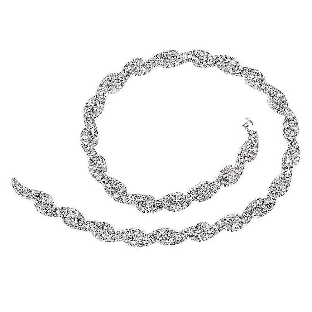 2025 Latest Model 1 Yard (90cm) Crystal Glass Rhinestone Chain Trimming DIY