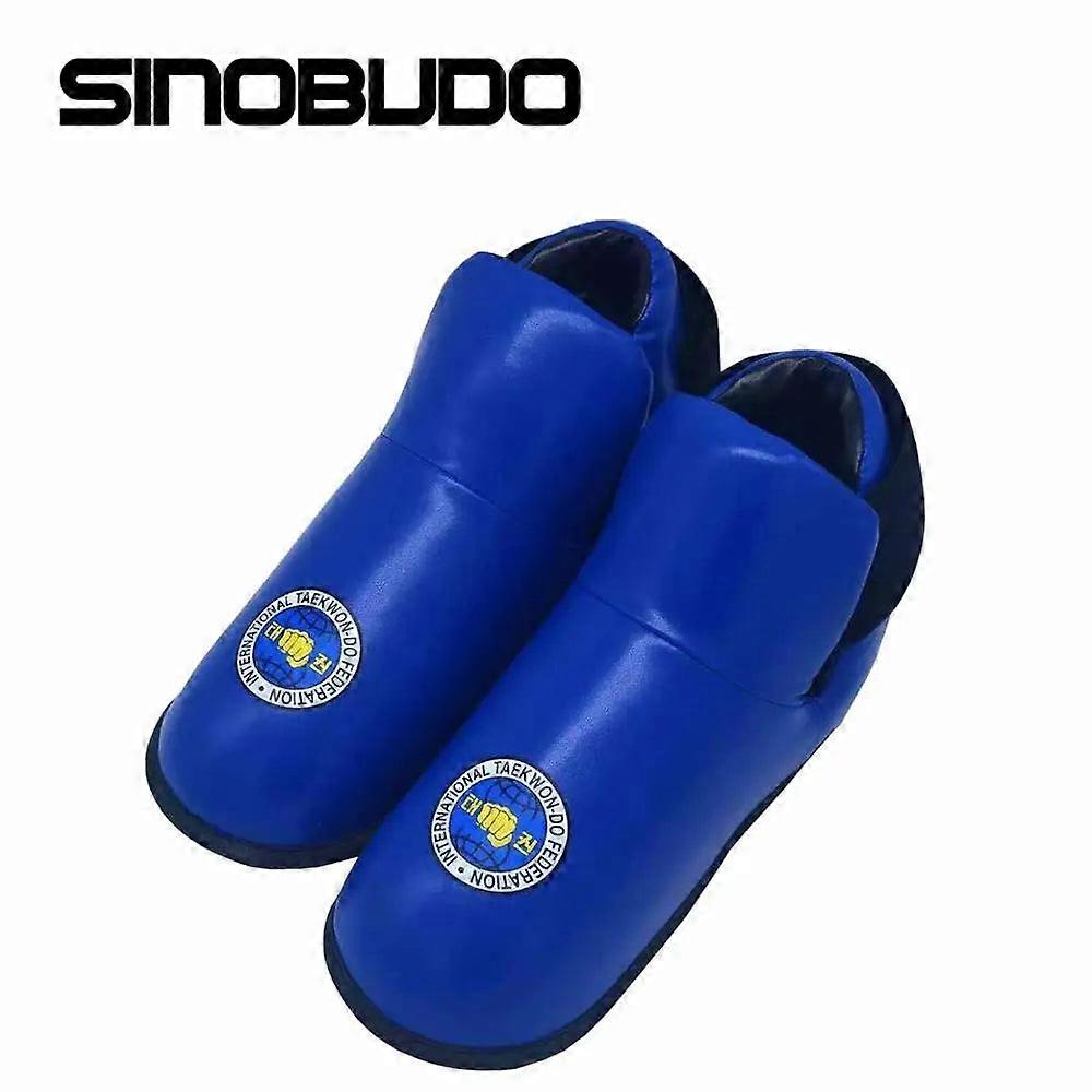 Itf Taekwondo Pu Leather Gloves & Ankle Guards For Martial Arts & Karate