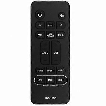 Universal fjernbetjening til hjemmebiograf soundbar-systemer, kompatibel med DHT-S216 og lignende modeller, erstatning for RC-1236