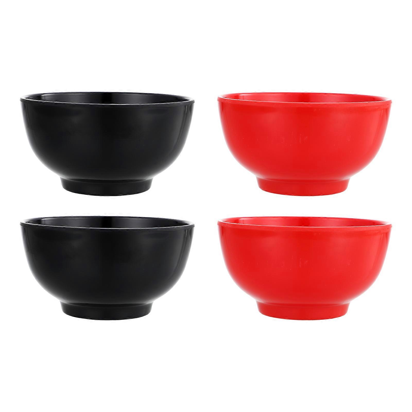 Assorted Color Bowls for Multi-Function Salad Use 4Pcs Household Rice Bowls