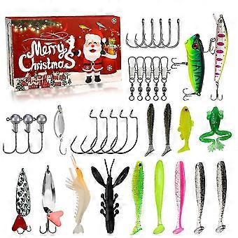 Kreative Weihnachten Gemischter Köder Anzug Süßwasserforelle Barsch Lachsfischen Hartköder Angelhaken Neues Produkt Köder Hobby