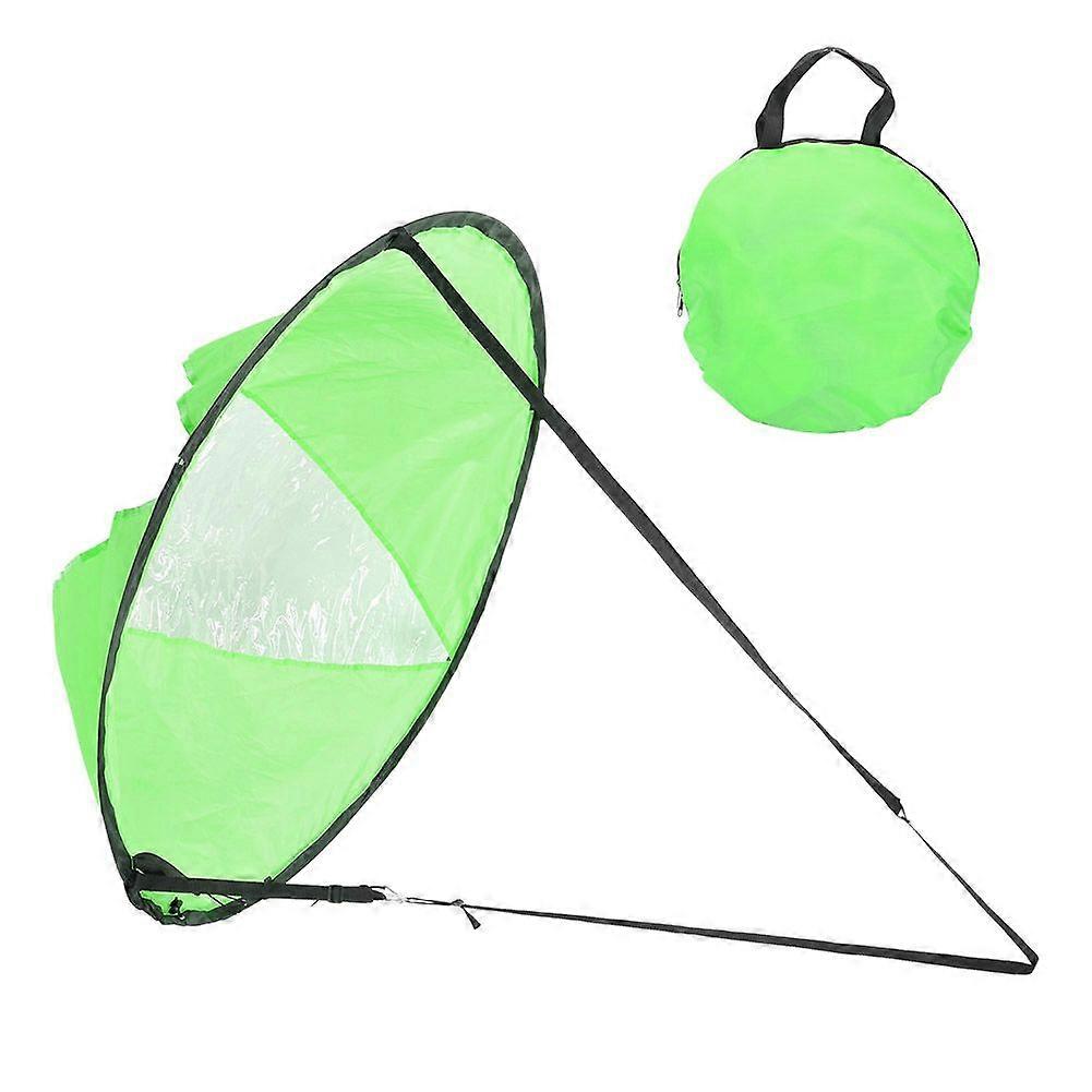 108cm Durable Portable Folding Downwind Wind Paddle Board Kayak Sail Sailboat for Kayak Canoe BoatGreen