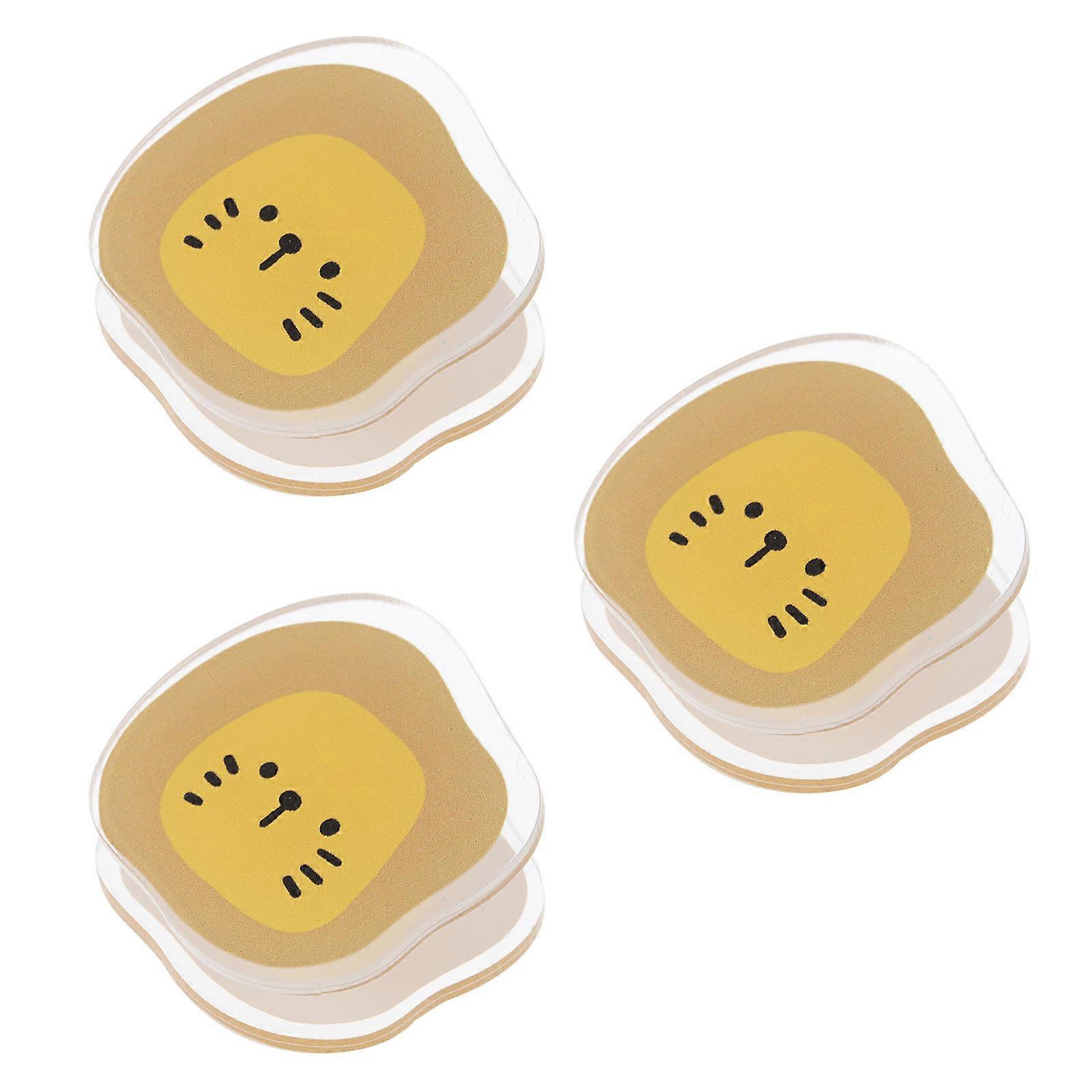 Multi-Functional Yellow Fixed Clips Acrylic Clips for File 1Set Use