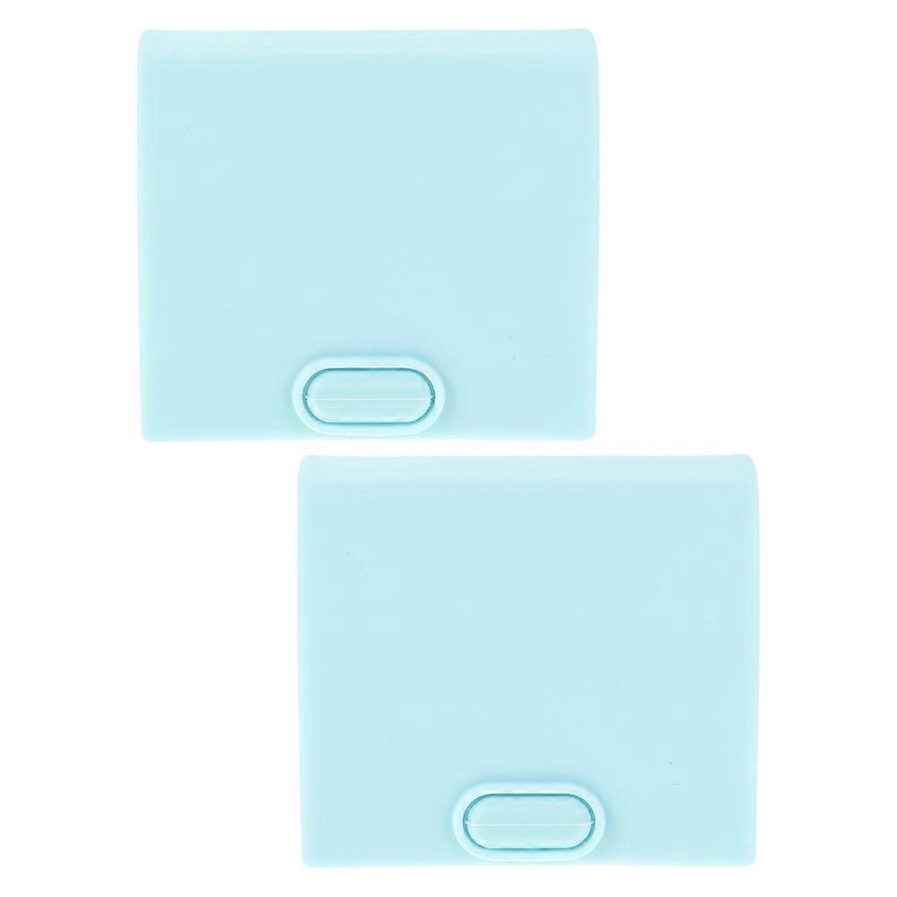 Sky-Blue Nail Tool Holder Organizer for Manicure Tools 2Pcs Compact Stand