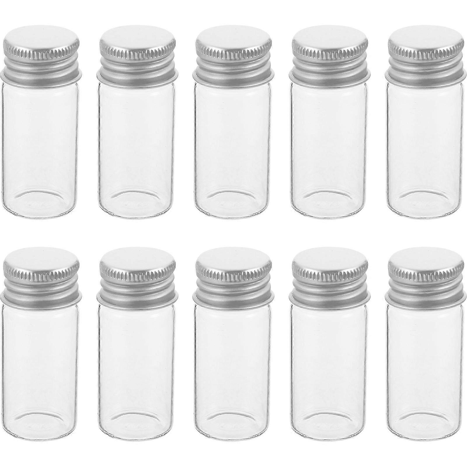 Glass Bottles Clear Glass Storage Bottles for Storage Use 20Pcs