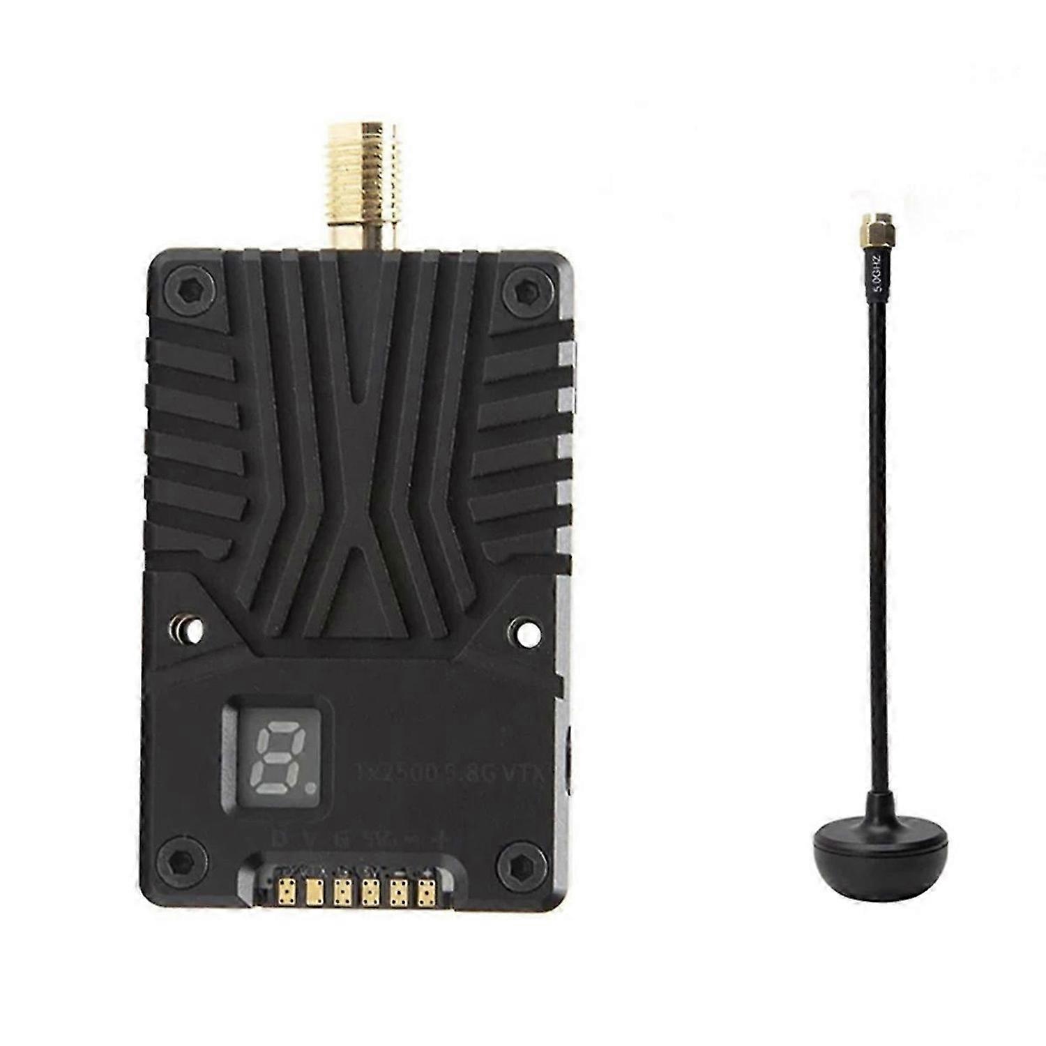 VTX 5.8G 2.5W with Antenna TX2500 Video Transmitter Shell Heat Dissipation Structure Support 5G Hz f