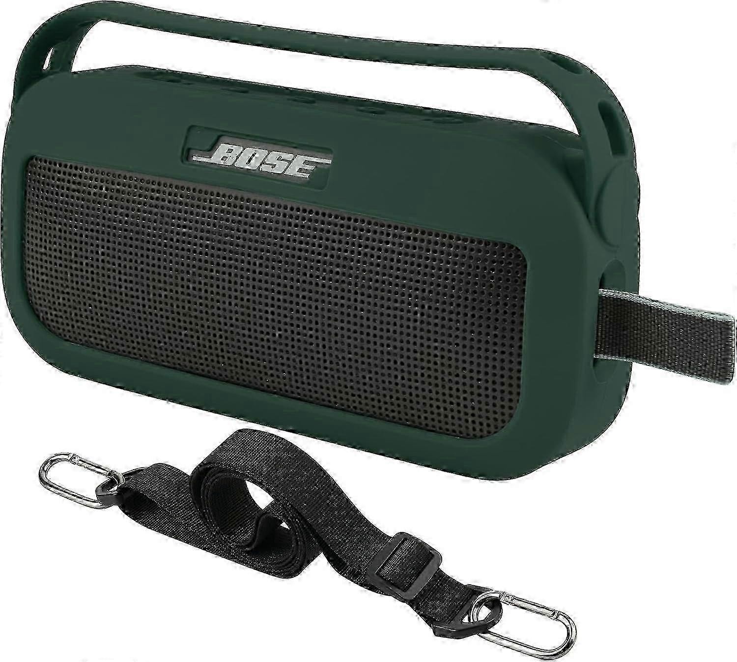Silicone Case Cover for Bose SoundLink Flex Bluetooth Portable Speaker, Travel Protective Carrying Pouch with Handle for Bose SoundLink Flex