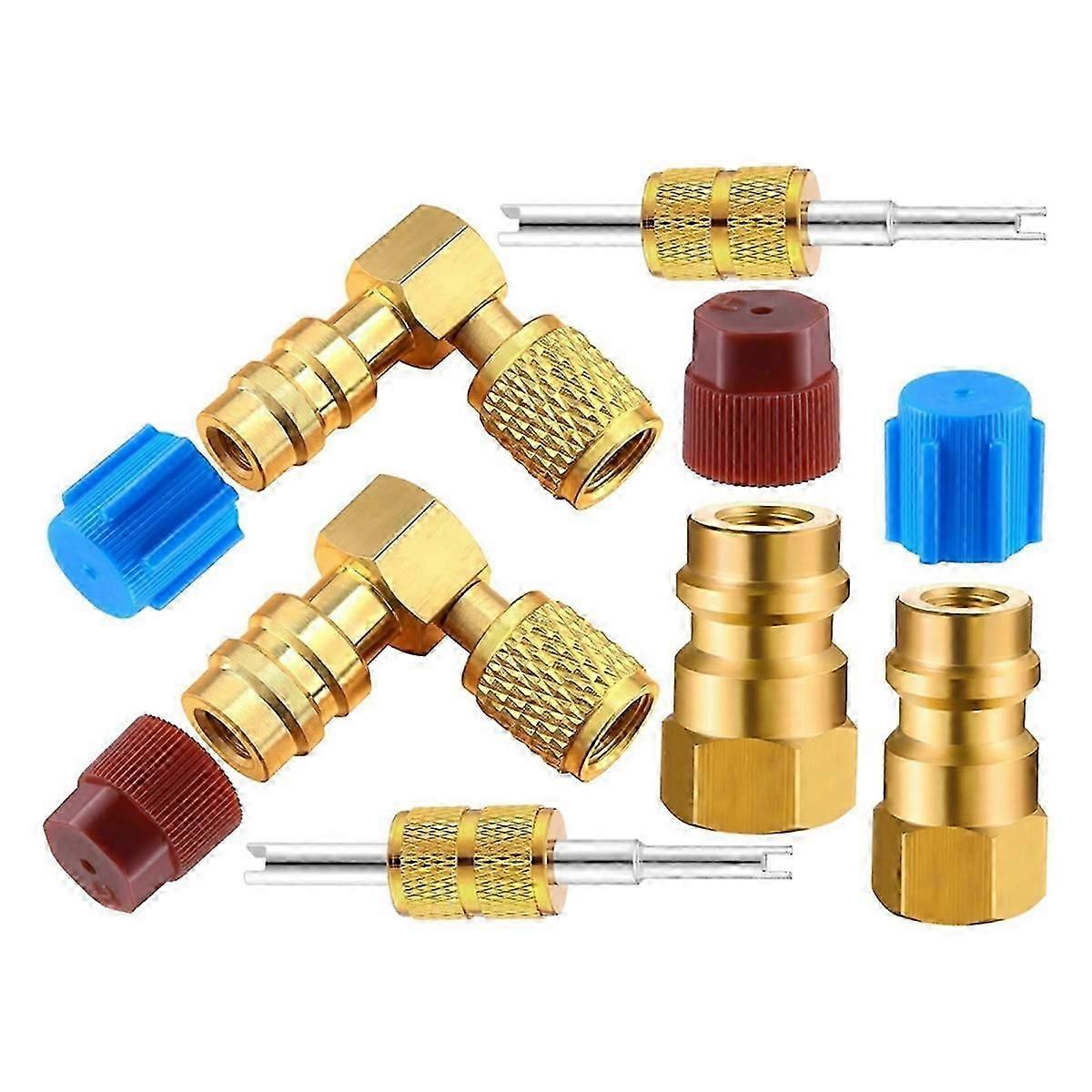 R12 to R134A AC Fitting Conversion Adapter Kit-2025-ss