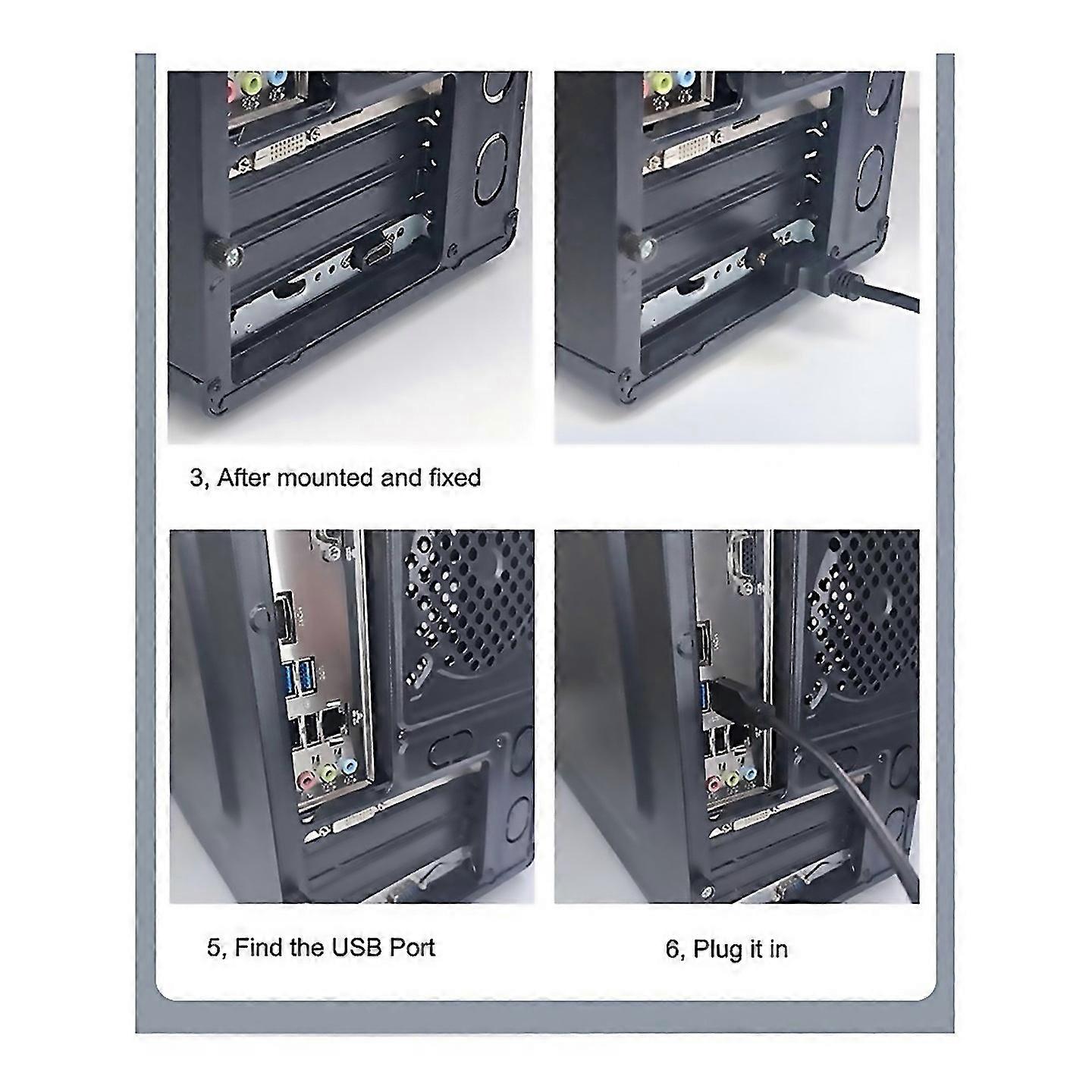 For Computer Desktop Switch Internet Cafe Usb30 External Power Buttond