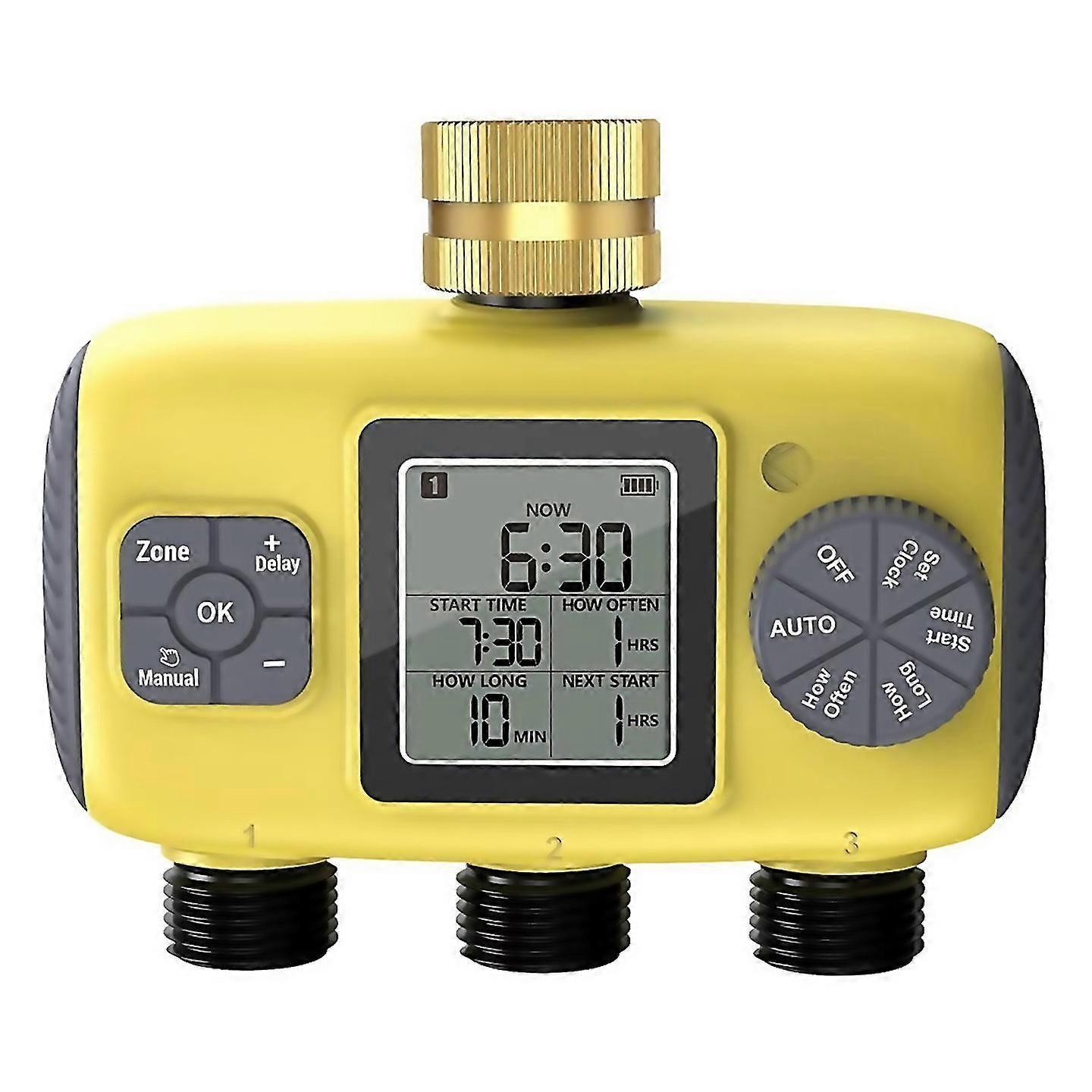 For 3outlet Automatic Water Timer Garden Irrigation Watering System Crafted With Attention To Detail