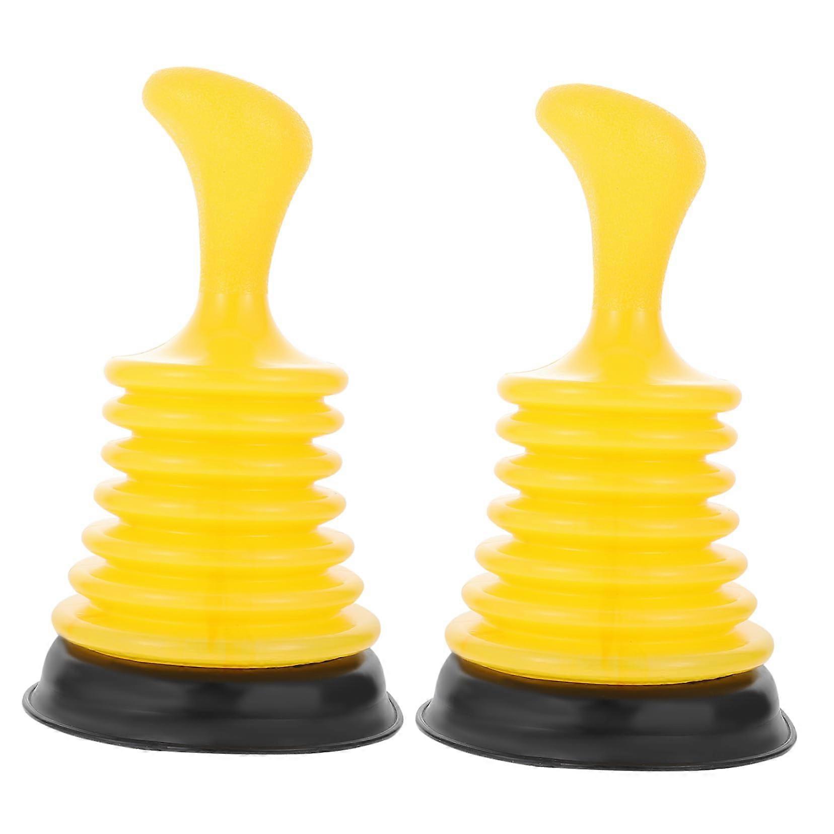 Powerful Kitchen Sink Drain Plunger 2Pack, Rubber Plunger, Ergonomic Handle, Unblocks Showers And Sinks