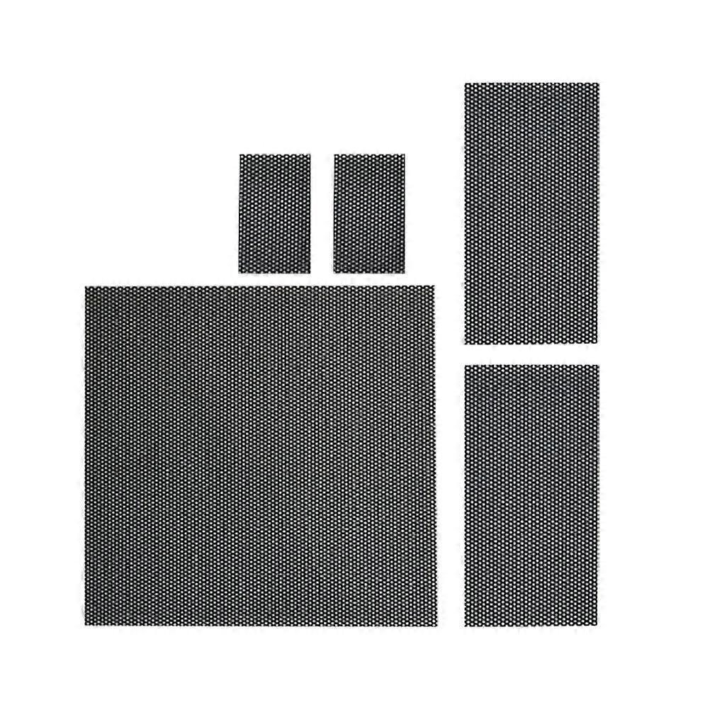 Game Console Dust Filter for Fan Dust-Proof Protection 1Set Black PVC
