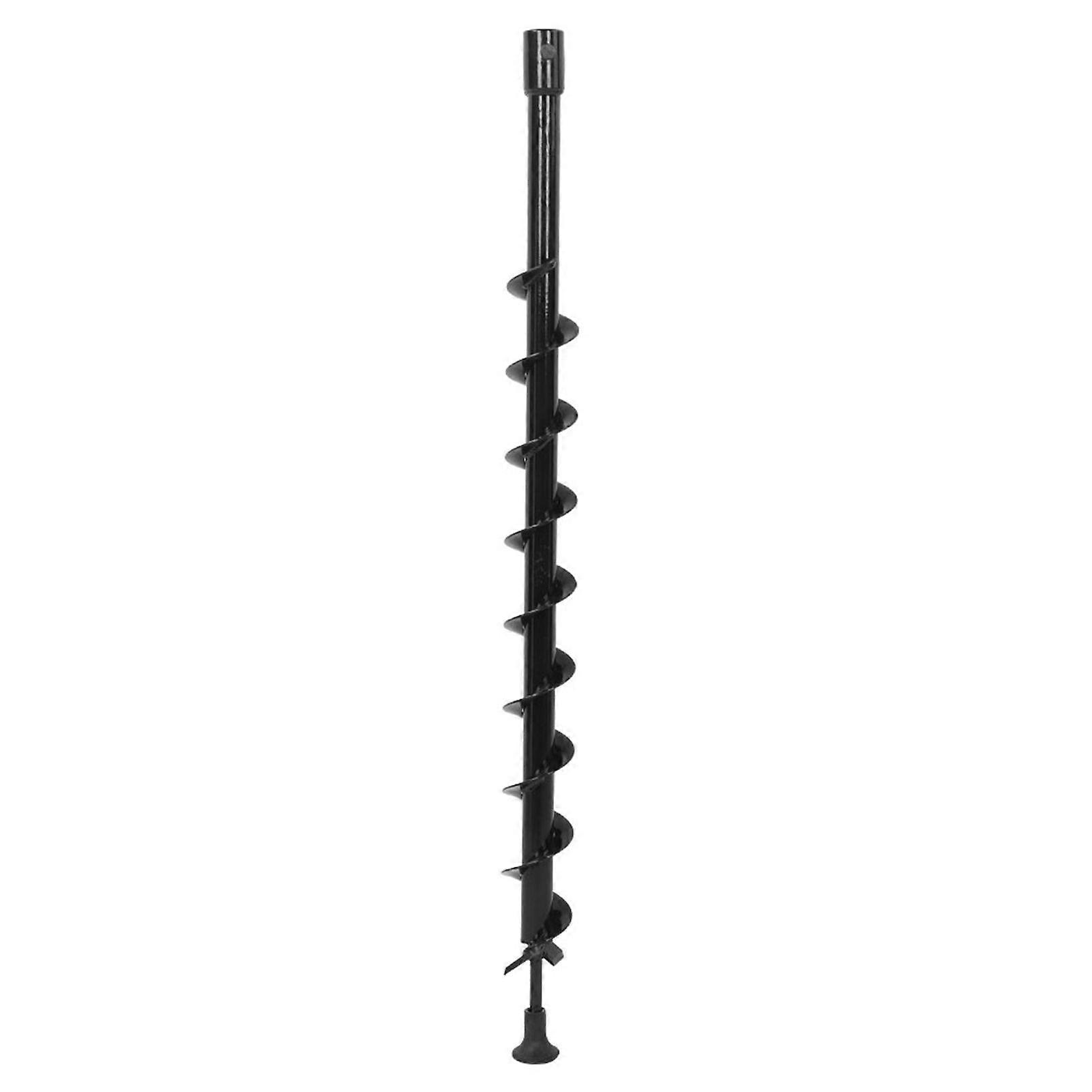 Steel Earth Auger Drill Bit Garden Post Hole Digger 60x800mm Single Blade