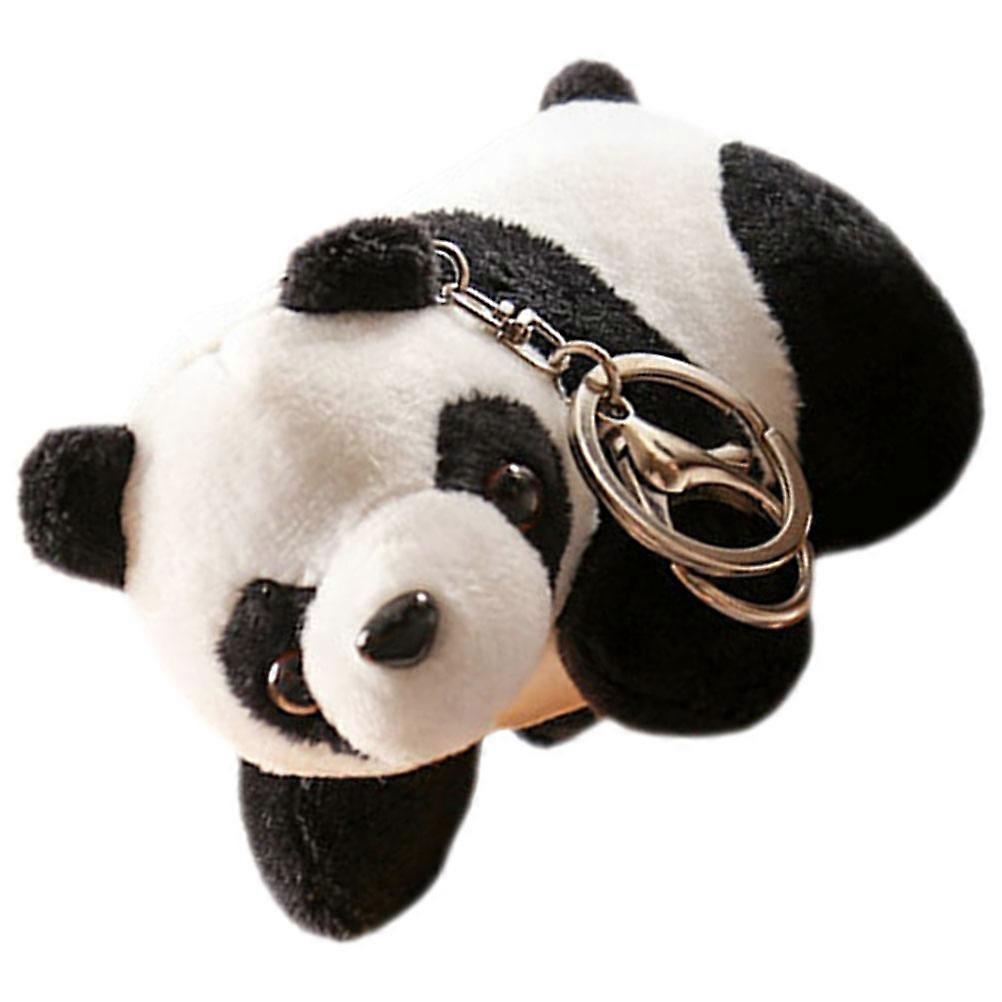Backpack Pendant Keychain with Stuffed Panda Charm 3Pcs for Decoration