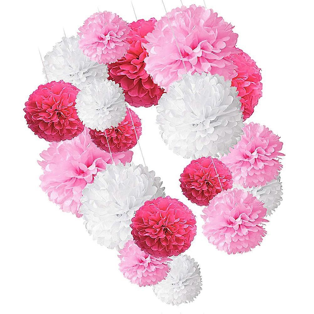 Paper Flower Ball Set for Decoration 1Set Hanging Balls