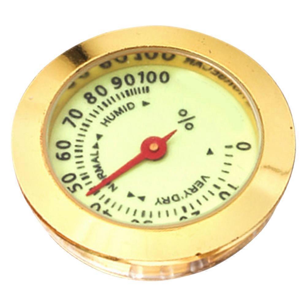 Mechanical Humidor Hygrometer Round Gauge for Cigar Box 2Pcs