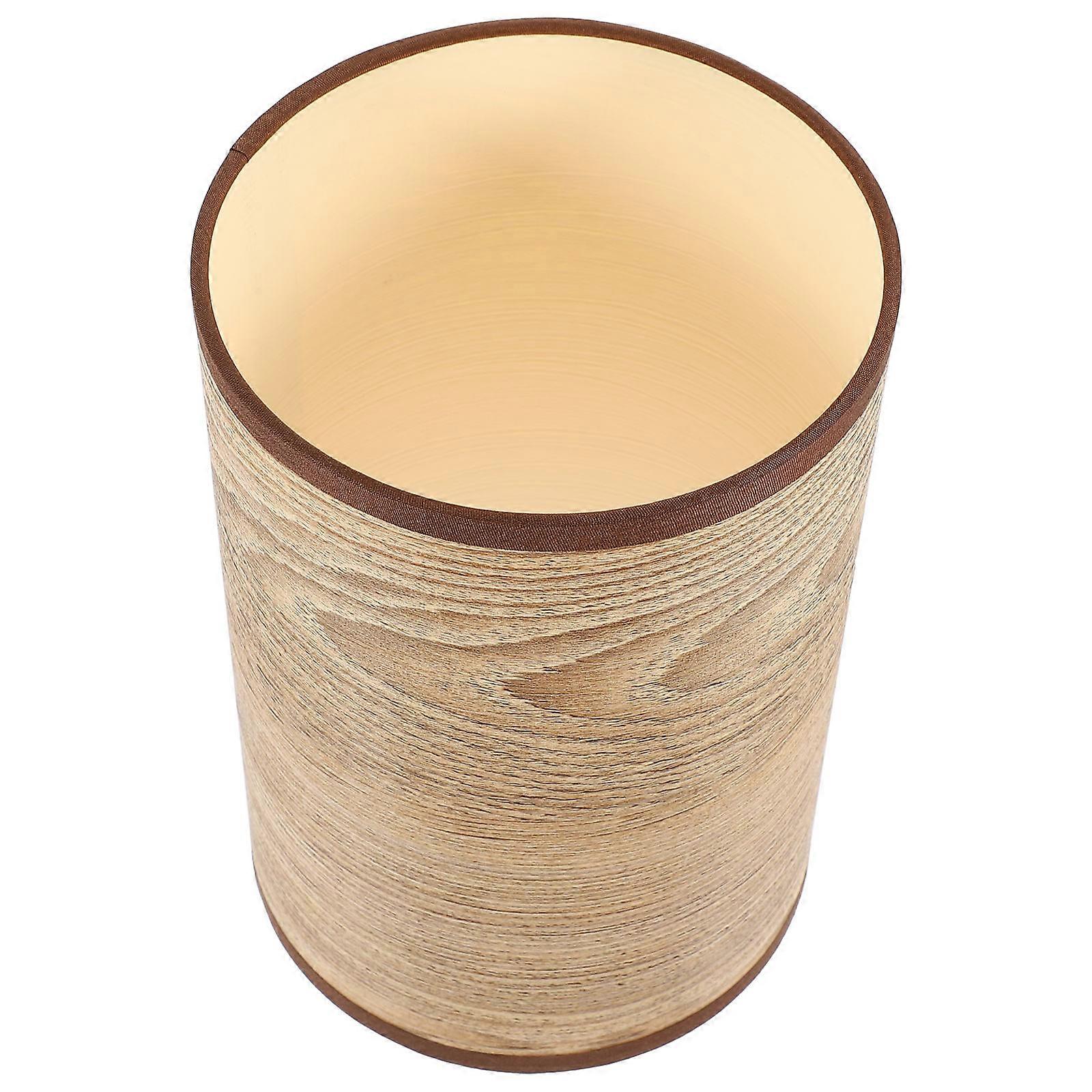 Wood Grain Pattern Decorative Ceiling Lamp Shade Chandelier For Home Office Library 20X14X14CM Light Diffusion 1Set