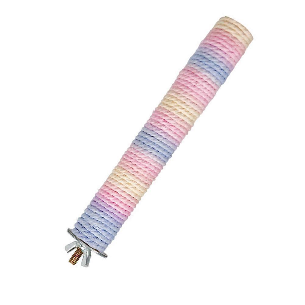 Parrot Grinding Perch Bird Stand for Cage Use 2Pcs Cotton Rope Comfortable