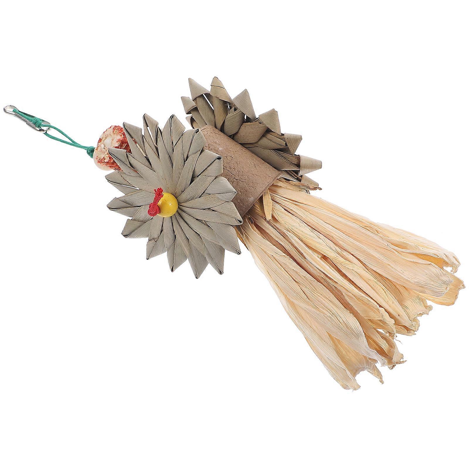 4Pcs Bird Shredding Toy Assorted Color Chewing Accessory For Pet Birds Indoor Play Rectangular