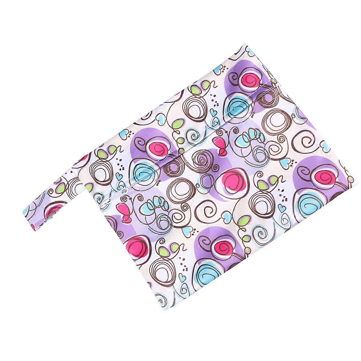 Small Diaper Pouch for Storage Use Baby Diaper Bag Washable with Zipper