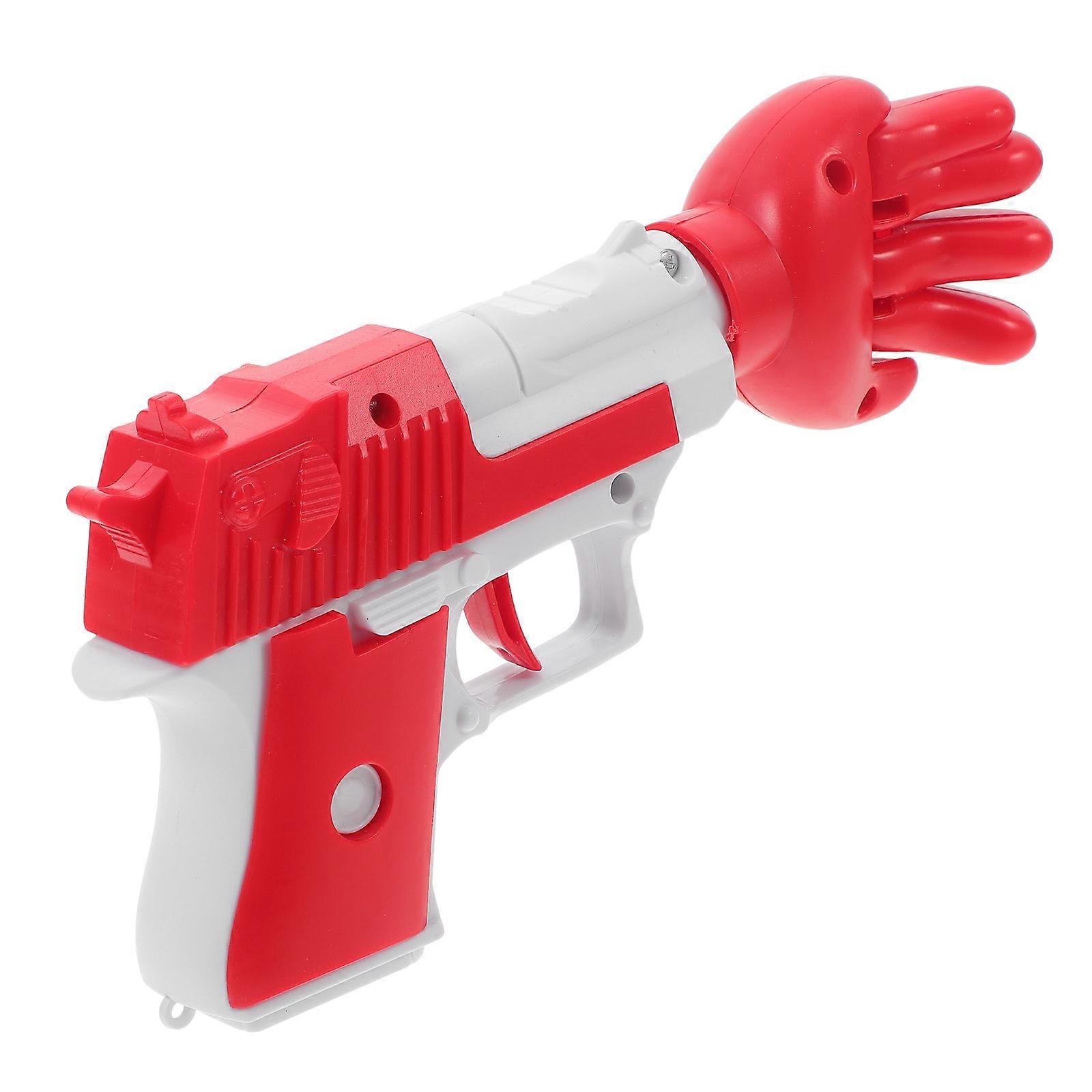 Handheld Rock Paper Scissor Game Toy for Party 4Pcs Red ABS