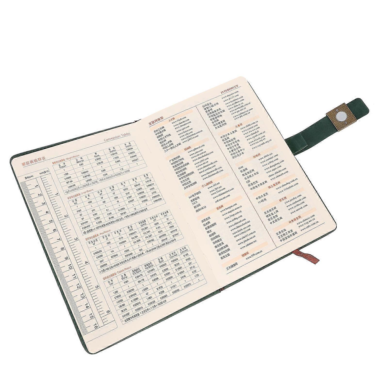 PU Cover Notepad 3Pcs Retro Style Notebook for Writing Use Green