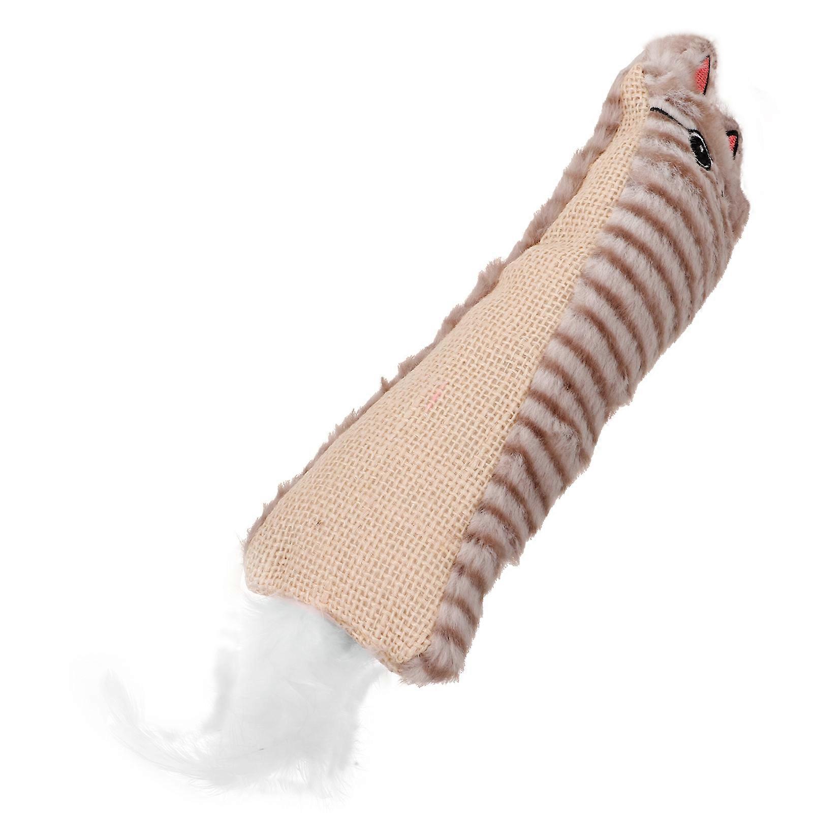 Catnip Toy Plush Interactive Chewing Toy for Cats with Crinkle Paper 3Pcs