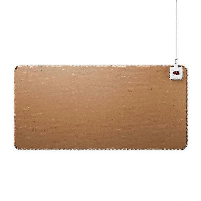 Heated Mouse Pad Digital Display Temperature Adjustable Non-slip Splash-proof Comfortable Keep Warm 6 Gears Electric Heating Mouse Mat Hand Warmer For