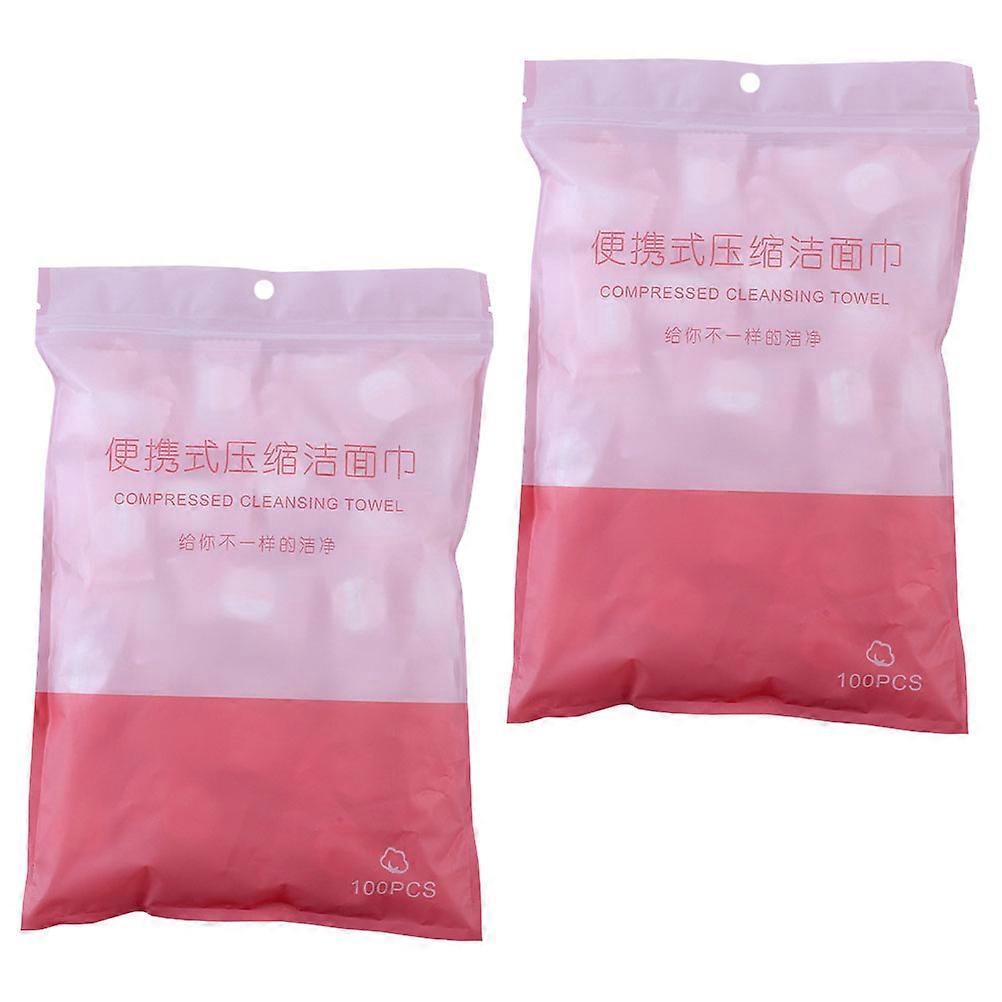 Facial Compressed Towel Disposable for Cleaning Use 2 Bags