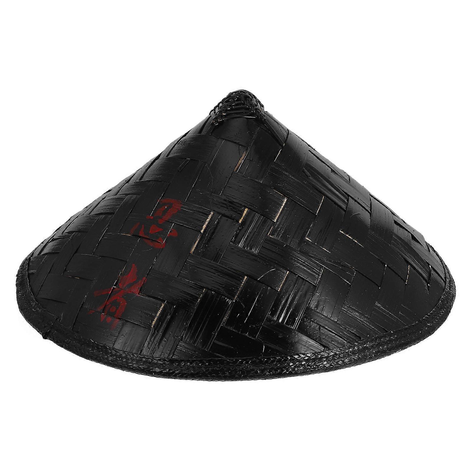 Ninja Hat Bamboo Hat for Decorative Black Cosplay Cap