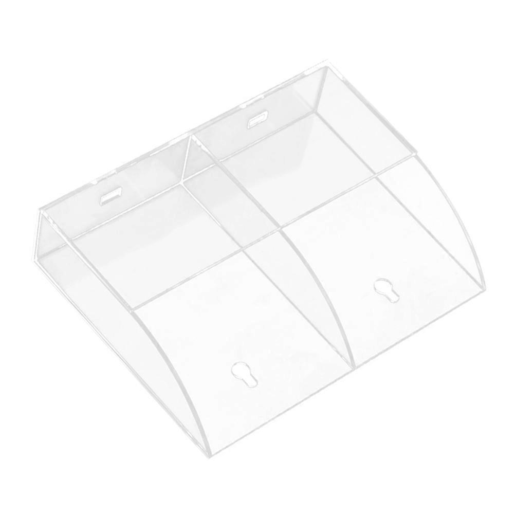Transparent Storage Case for Phone Charging Wall-Mounted 2Pcs