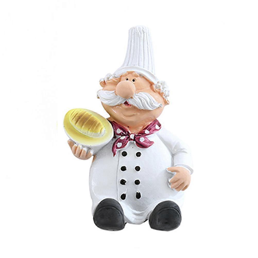 Cable Plug Hook Resin Cartoon Chef Wall Decor Organizer 2Pcs Set