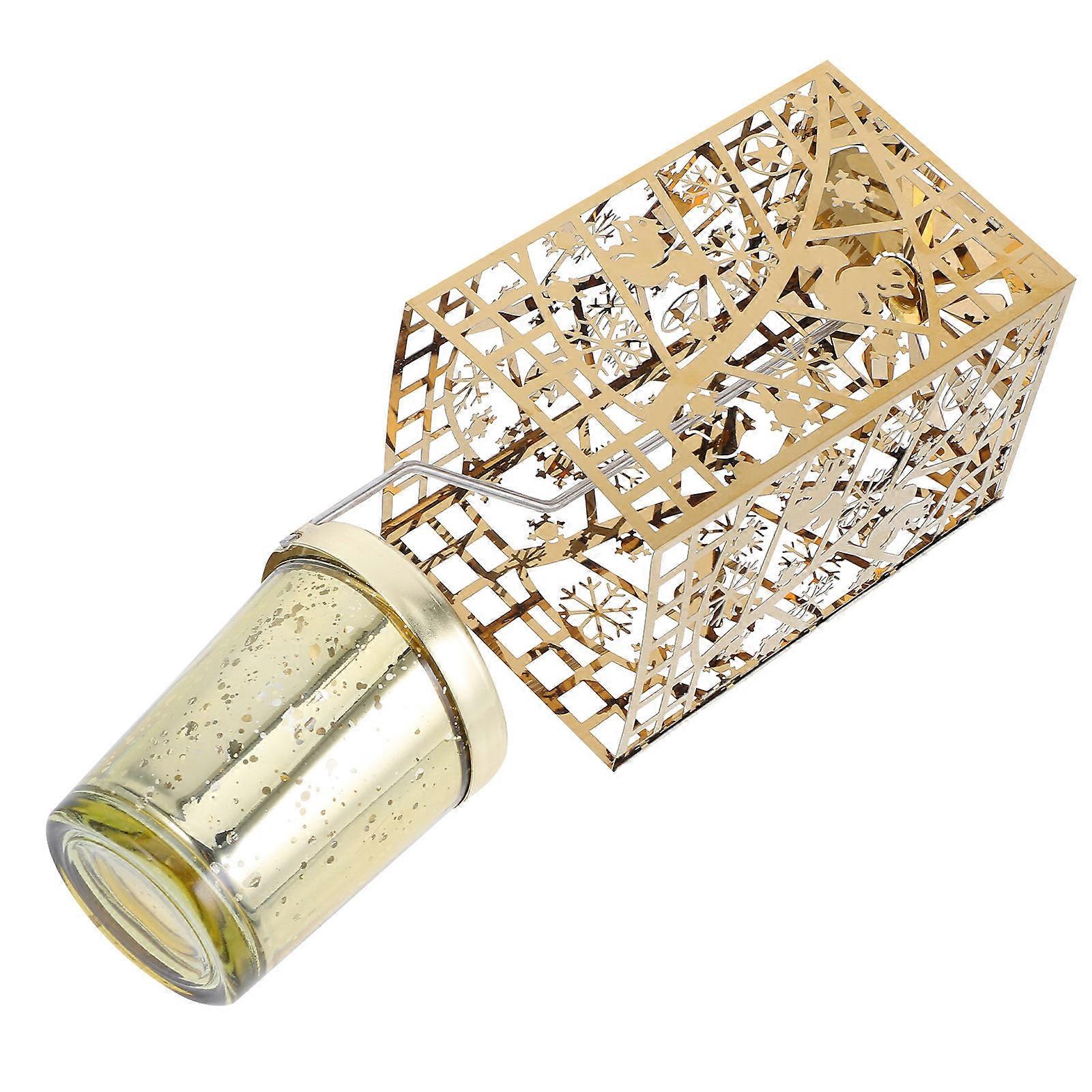 Christmas Rotating Candle Holder Elegant Candle Spinner for Table 2Pcs