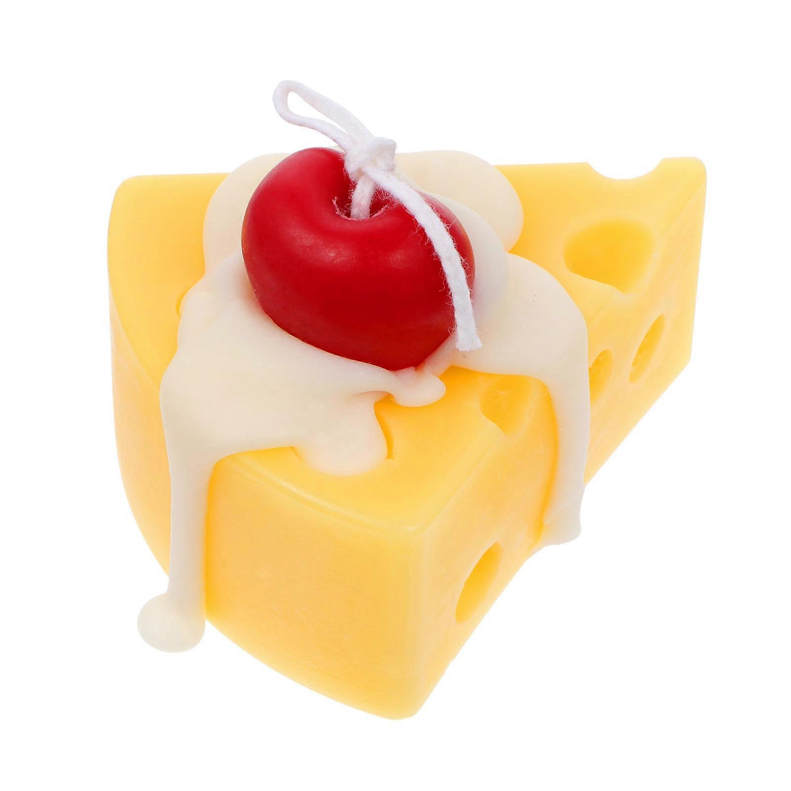 Decorative Cheese Shape Candles Candle for Indoor Use 3Pcs