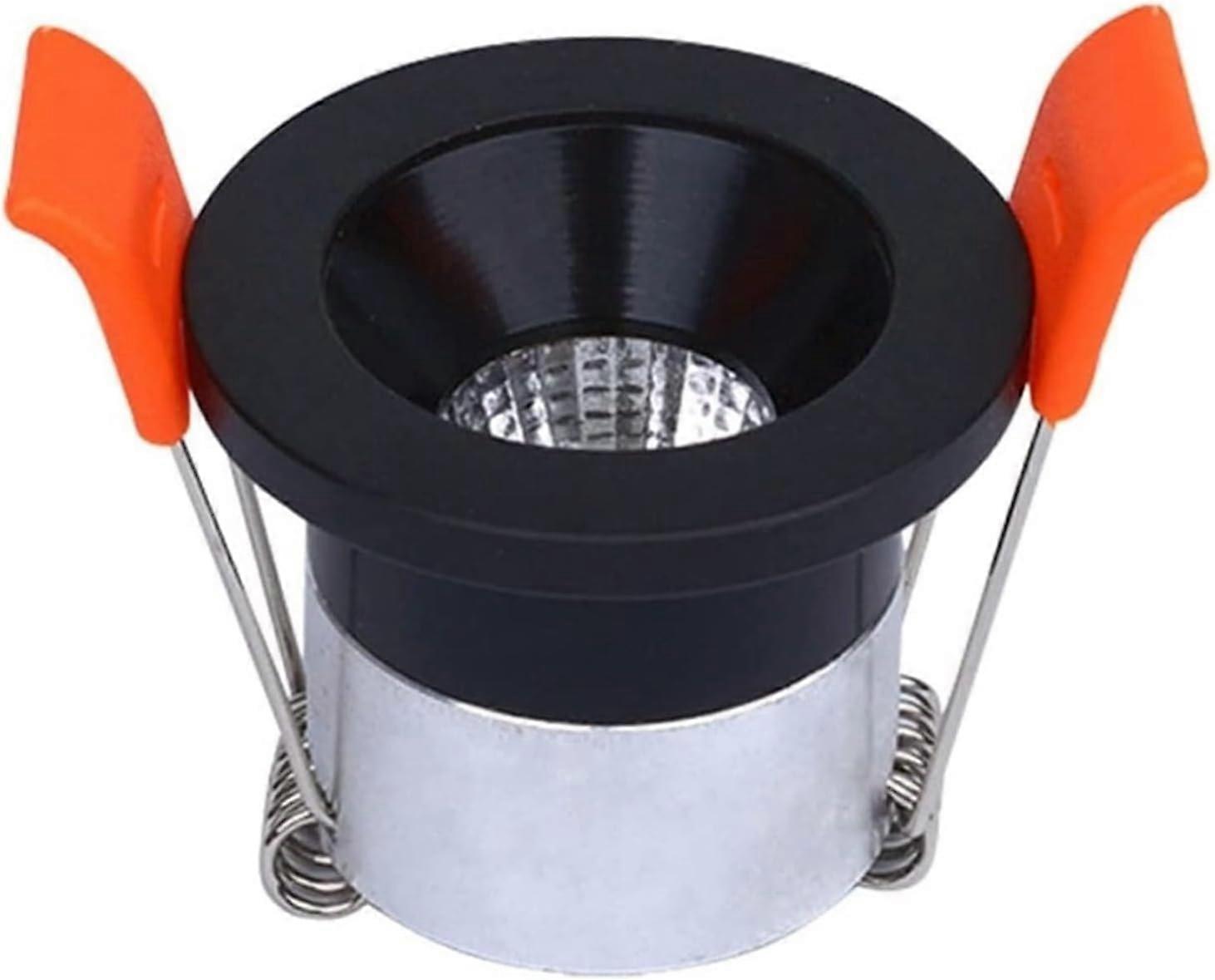 Recessed Lighting Housing Trim Kits Indoor UltraThin Recessed Ceiling Lights 5W 3000K6000K Dimmable LED Downlight Black